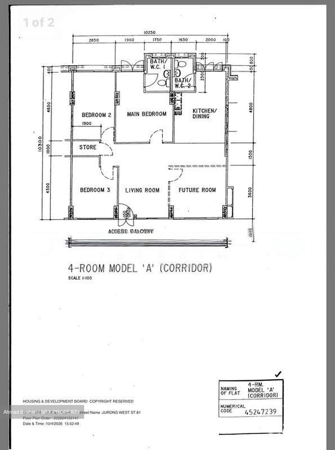 Blk 810 Jurong West Street 81 (Jurong West), HDB 4 Rooms #544952081